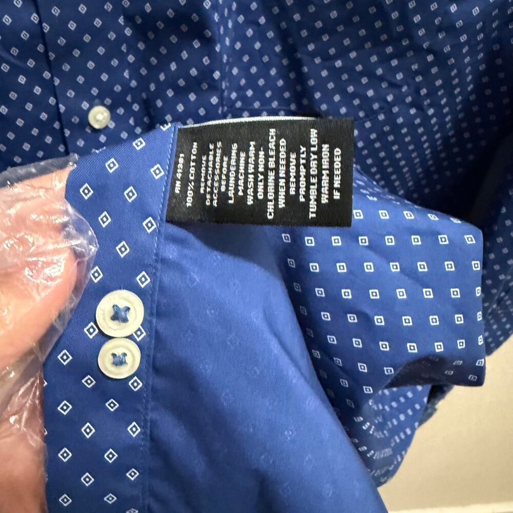 Ralph-lauren Men's Blue and Navy Shirt - Picture 3 of 6